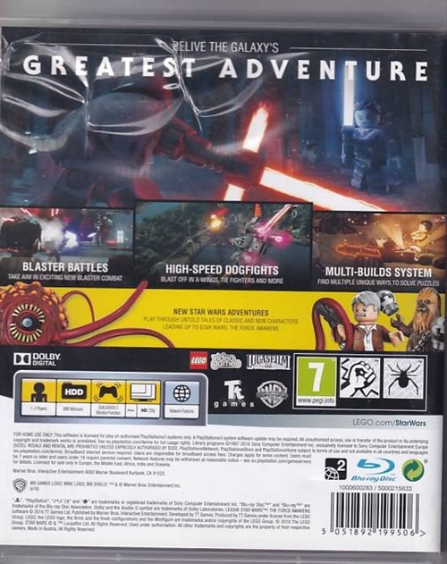 Lego Star Wars The Force Awakens - PS3 (B Grade) (Genbrug)